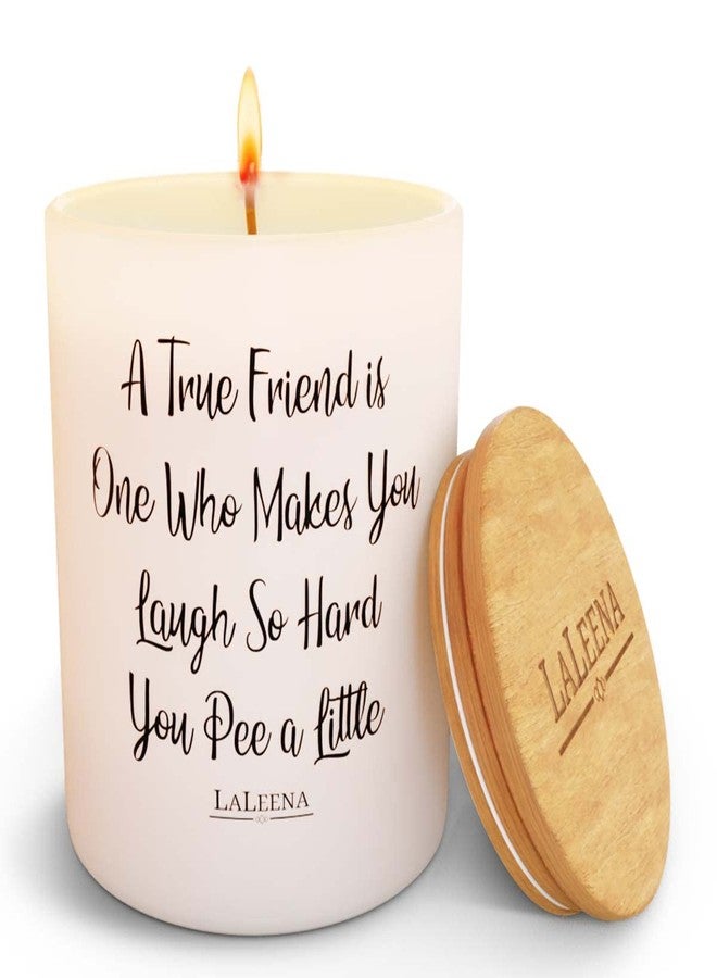 LaLeena Friendship Candle Gifts for Friends - Scented Candle - Luxury Candles for Home - Scented - Birthday Gifts for Friend (Jasmine, Large 14 oz) - Image 1